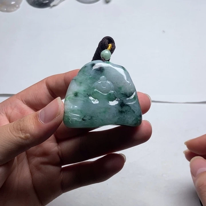 翡翠未镶嵌颈饰悟道8