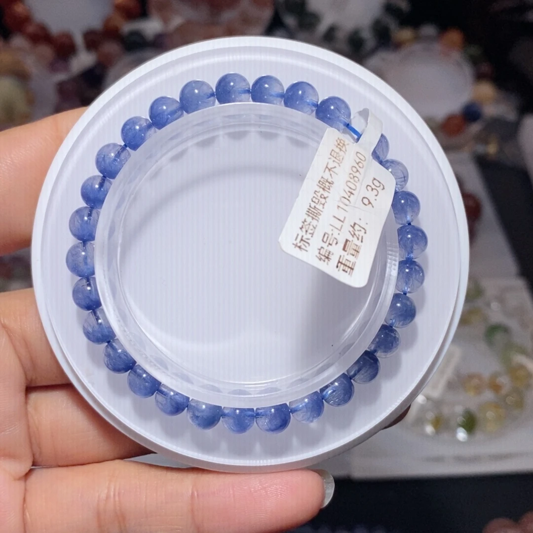 手链水晶未镶嵌蓝发晶手链6
