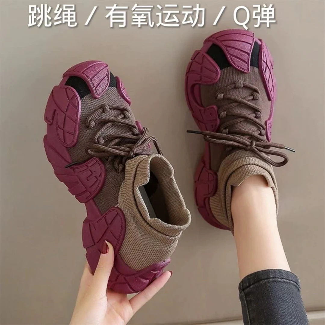 跳绳鞋室内运动鞋女款静音减震防滑健身鞋跳操跑步机专用瑜伽鞋子