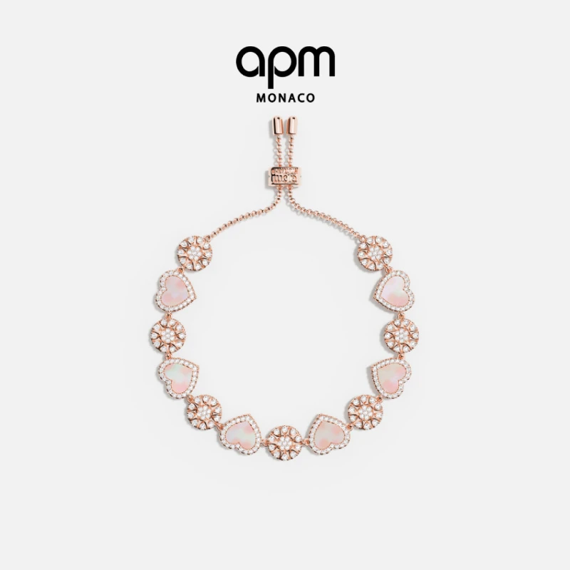 APM Monaco 心相连可调节可爱手链小众明星同款送礼物女生手链