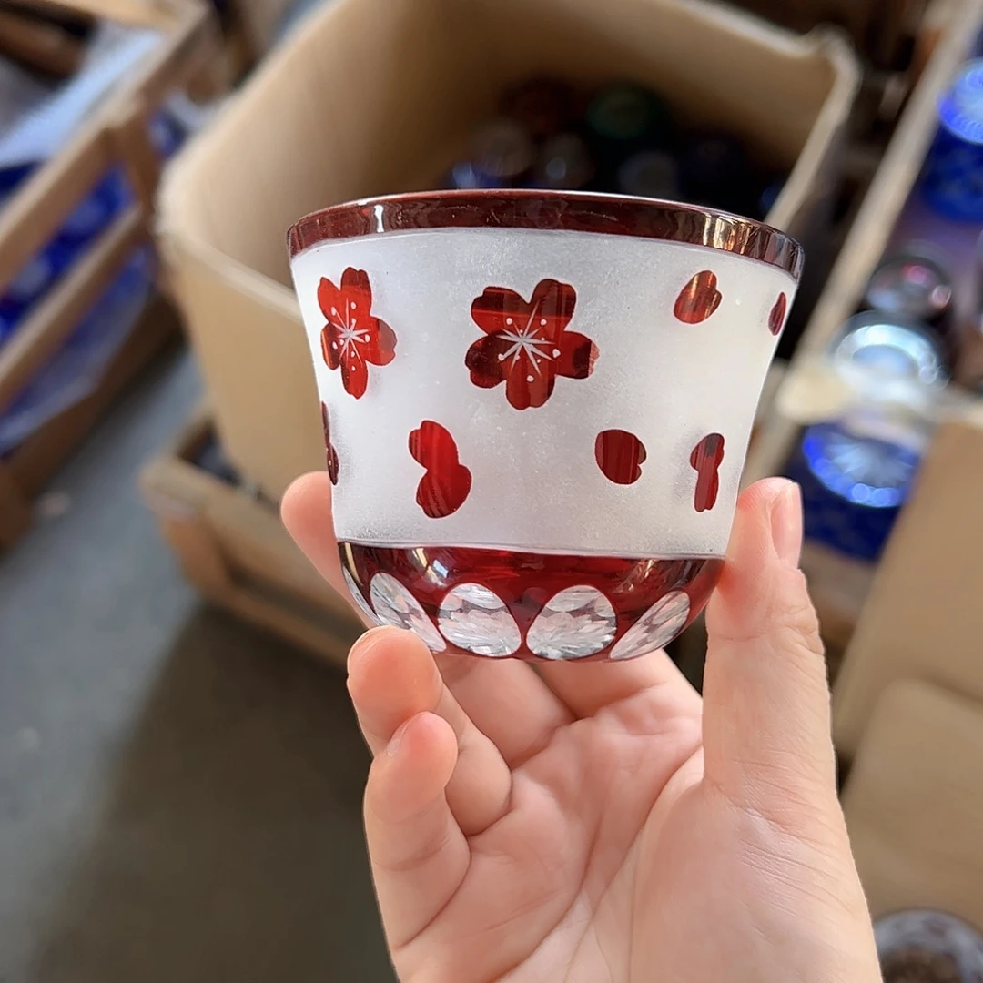 水晶玻璃平底款微瑕一个