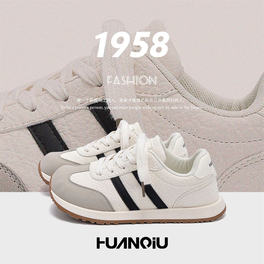 环球百搭经典赛车鞋2025秋季新款爆款德训鞋百搭轻便舒适女休闲鞋