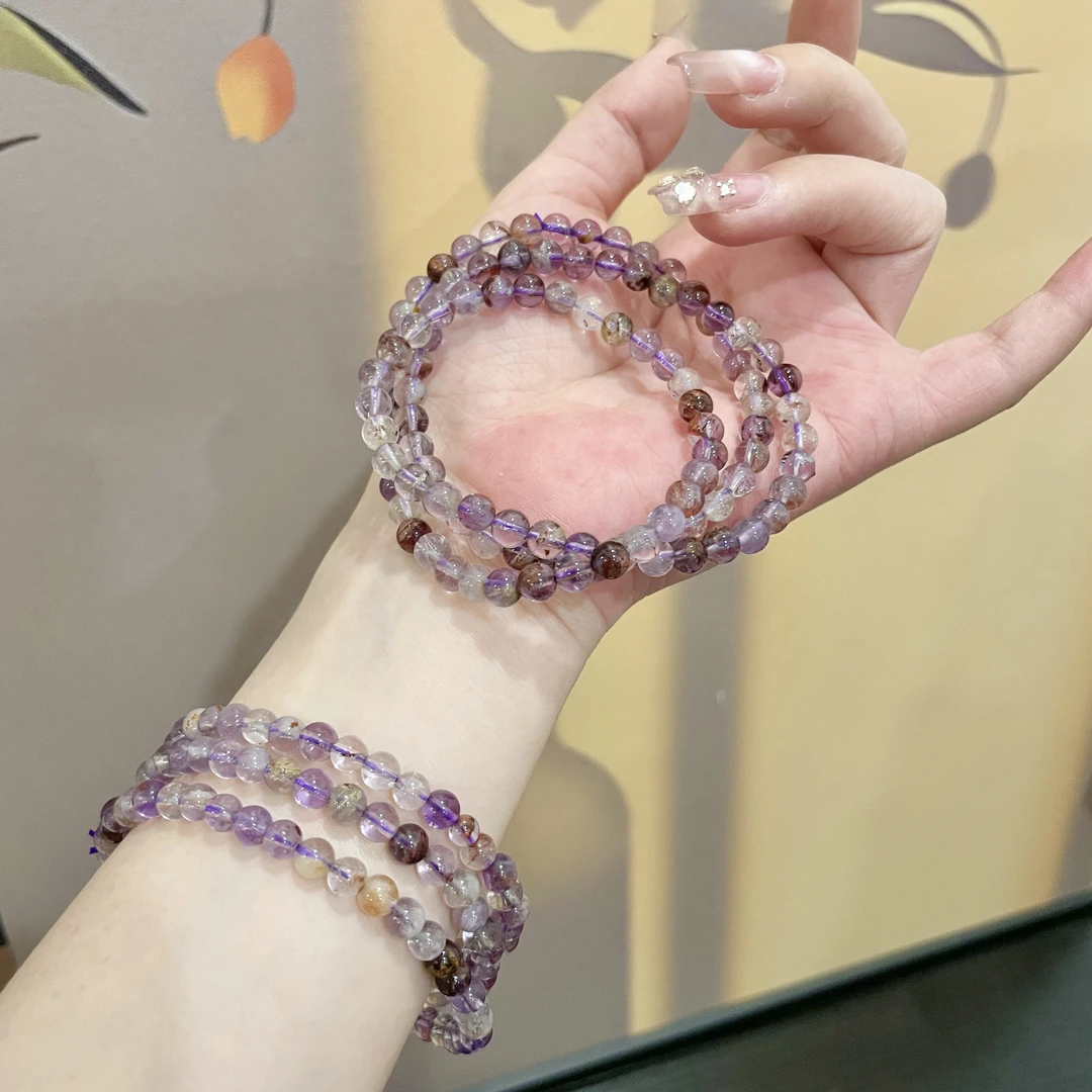 【悄悄】+6mm紫水晶原创设计天然水晶多样性随机发TY114