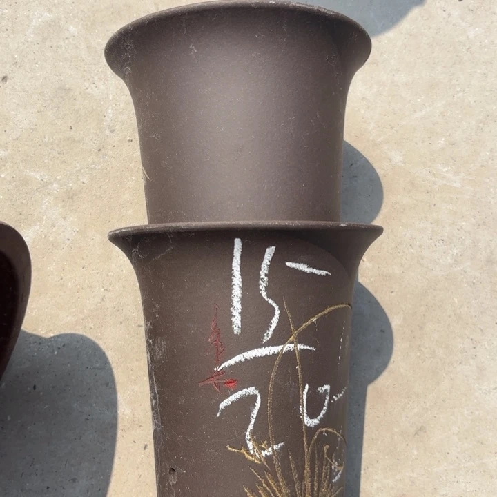 紫砂花盆紫砂的花