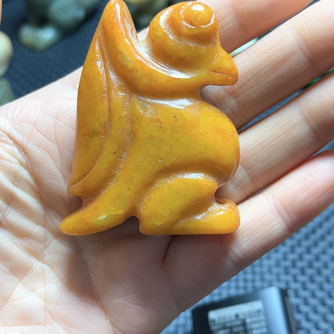 白玉菩提吊坠摆件