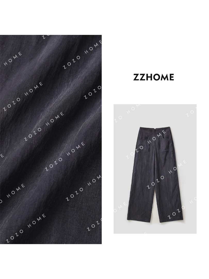 【ZOZO HOME】“lem”系列干丝自然肌理感高腰小弯刀裤q170406p