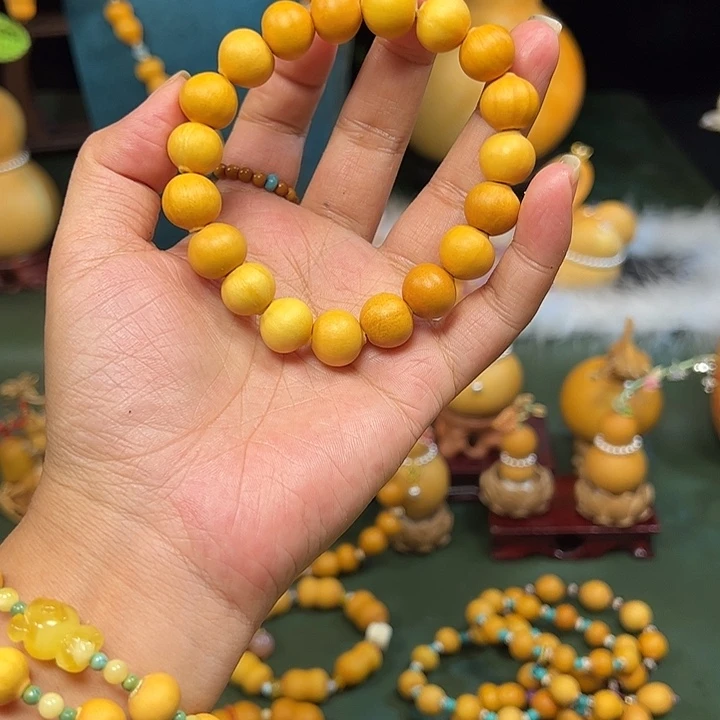 湖***葫芦水滴手串直播间拍