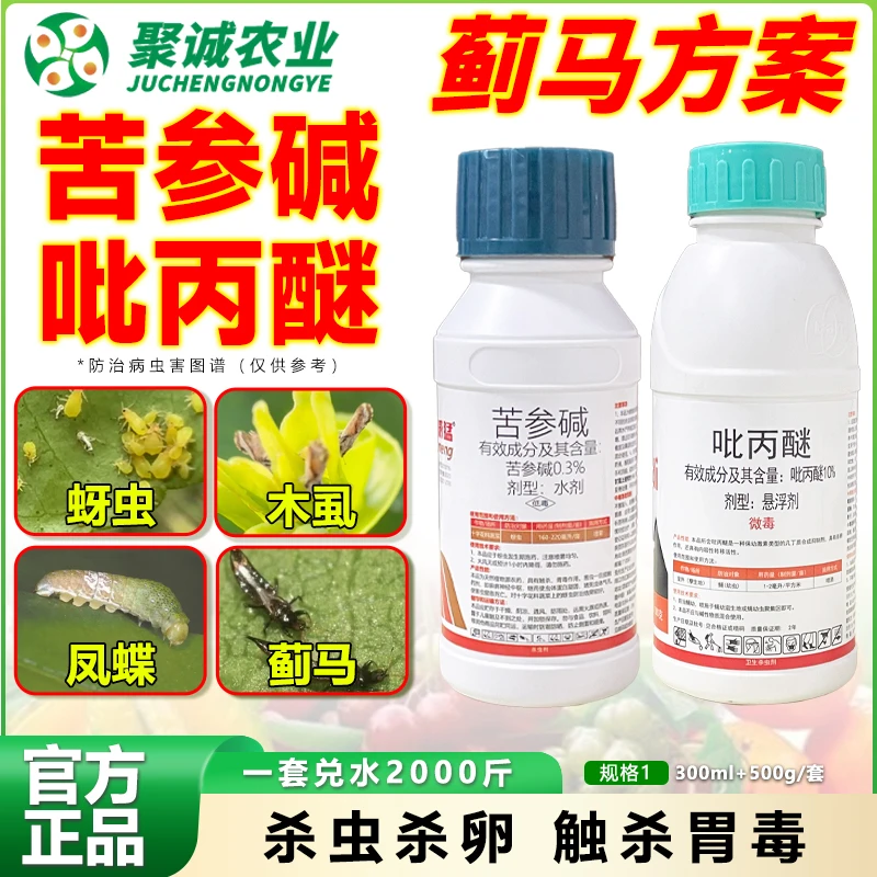 蓟马杂虫方案苦参碱吡丙醚防治蓟马蚜虫木虱凤蝶柑橘专用杀虫剂