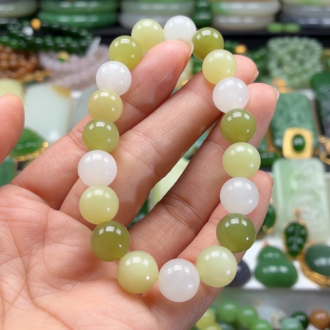 和田玉未镶嵌颈饰孤品漏10