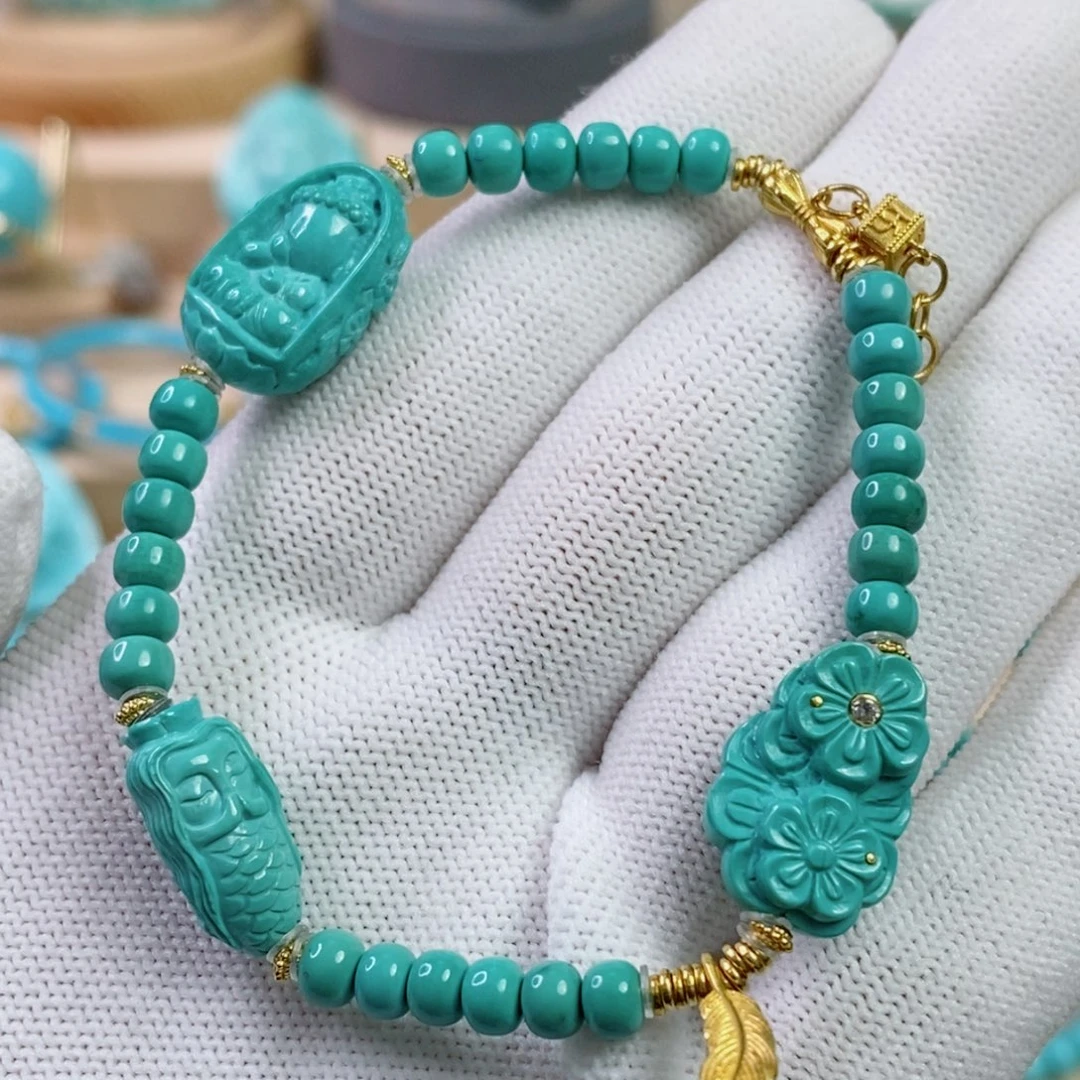 绿松石未镶嵌珠宝奇石