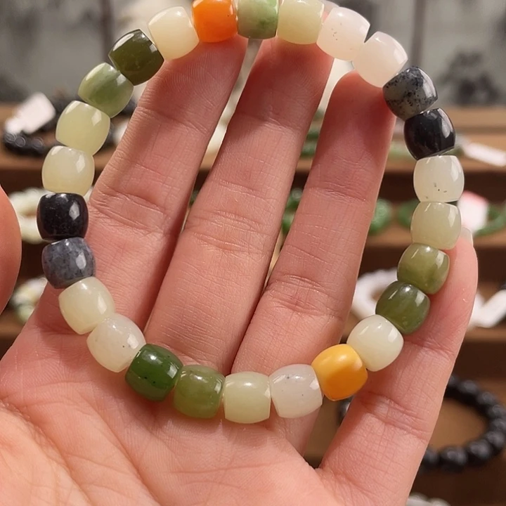 和田玉未镶嵌手链