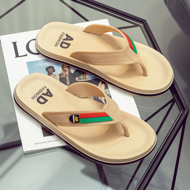 人字拖鞋男士夏季外穿厚底夹脚时尚潮流户外休闲软底沙滩凉拖鞋男