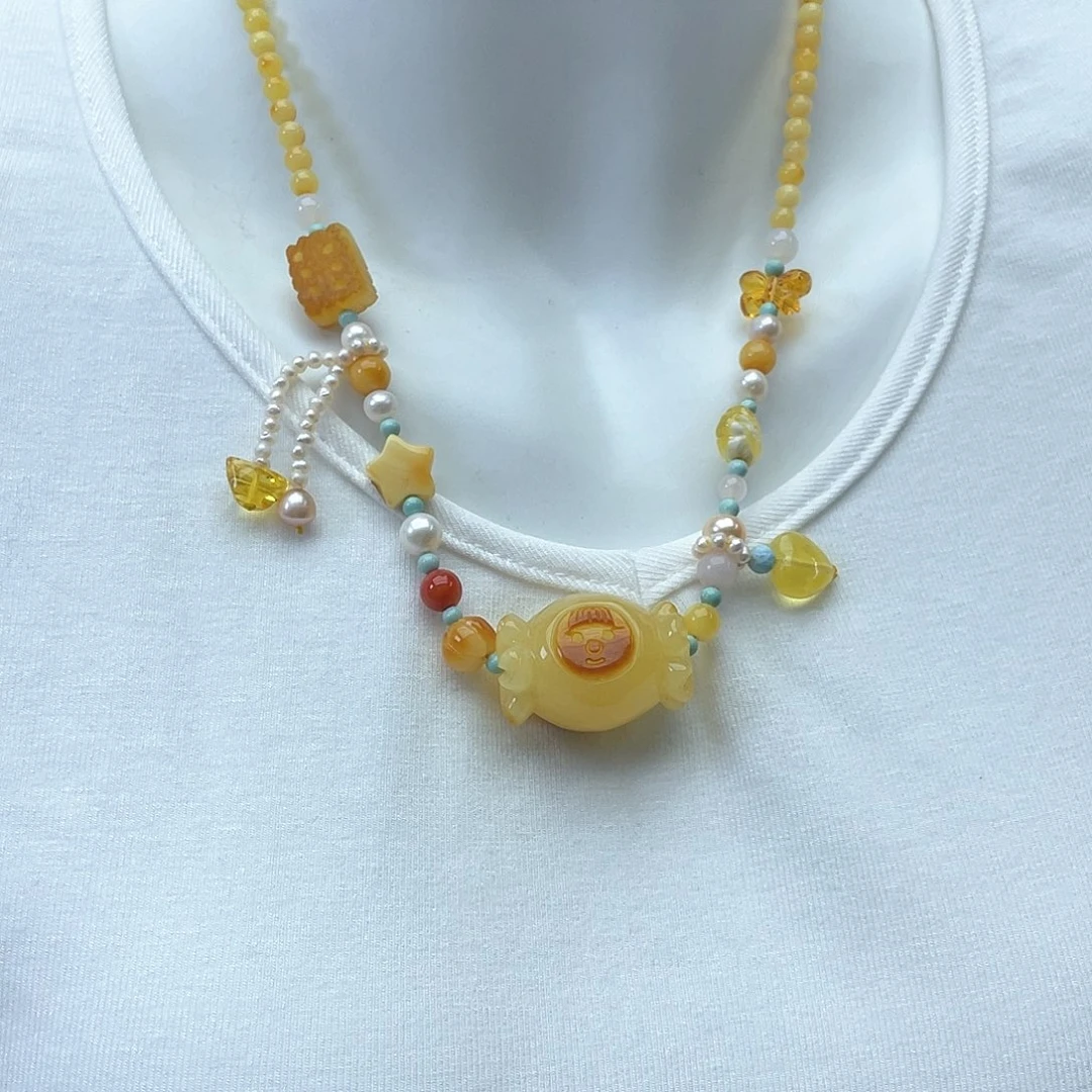 琥珀裸石未镶嵌蜜蜡