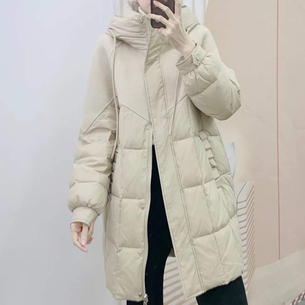 188休闲韩版拼接连帽羽绒服9188/i3