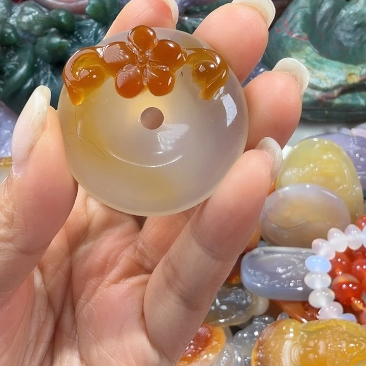 玛瑙/玉髓未镶嵌手把