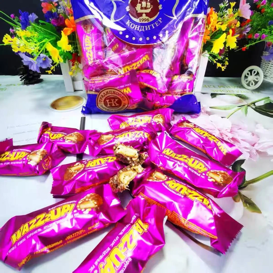 日期到10月 俄罗斯原装进口涅夫斯基牌夹心焦糖威化500克