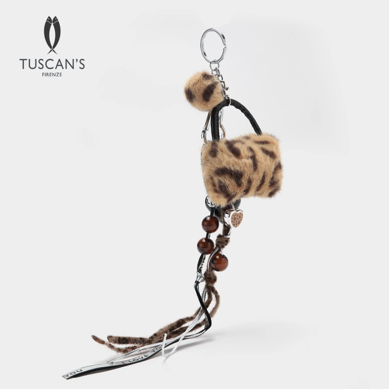 TUSCAN'S时代集团时尚百搭毛绒包包挂件时代集团
