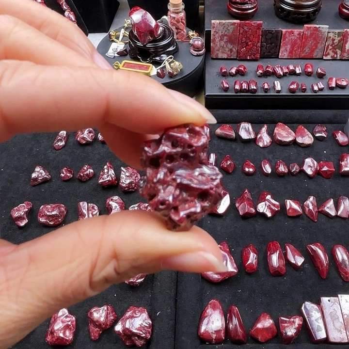 修***尘天然辰砂瑞琰朱砂无根砂原矿