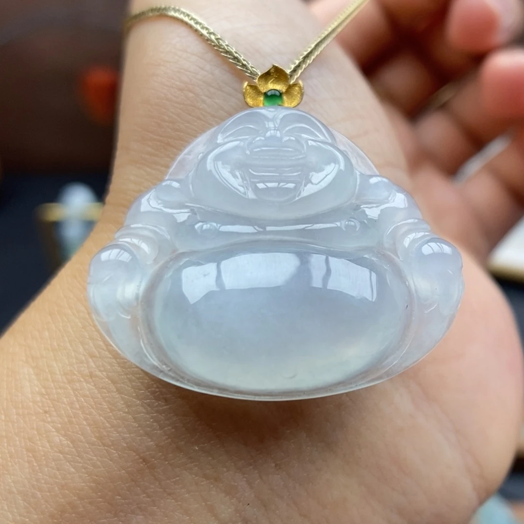 【闪购商品】颈饰18K金镶嵌翡翠16