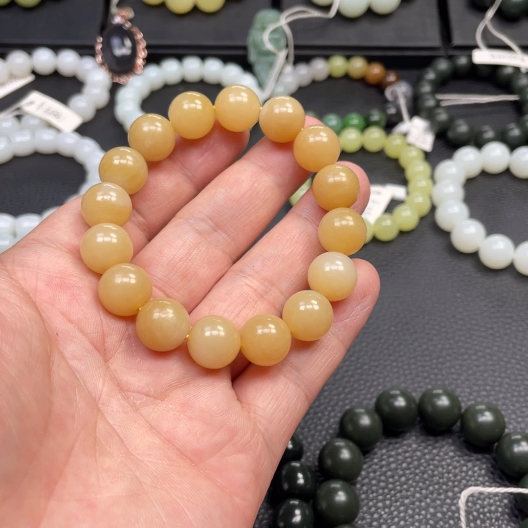 和田玉未镶嵌手链