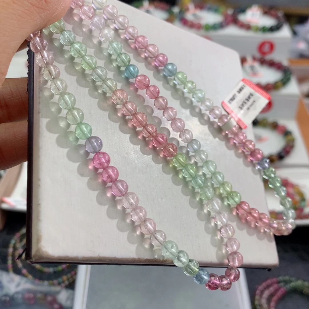 手链未镶嵌碧玺     5.3mm。