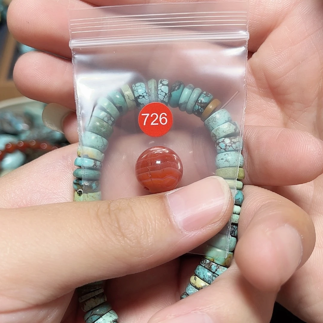 铃***铛未镶嵌圆珠桶珠老型手串！！玛瑙/玉髓