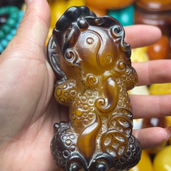 琥珀手串未镶嵌蜜蜡