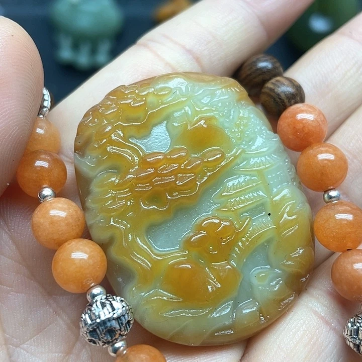 未镶嵌蛇纹石玉颈饰