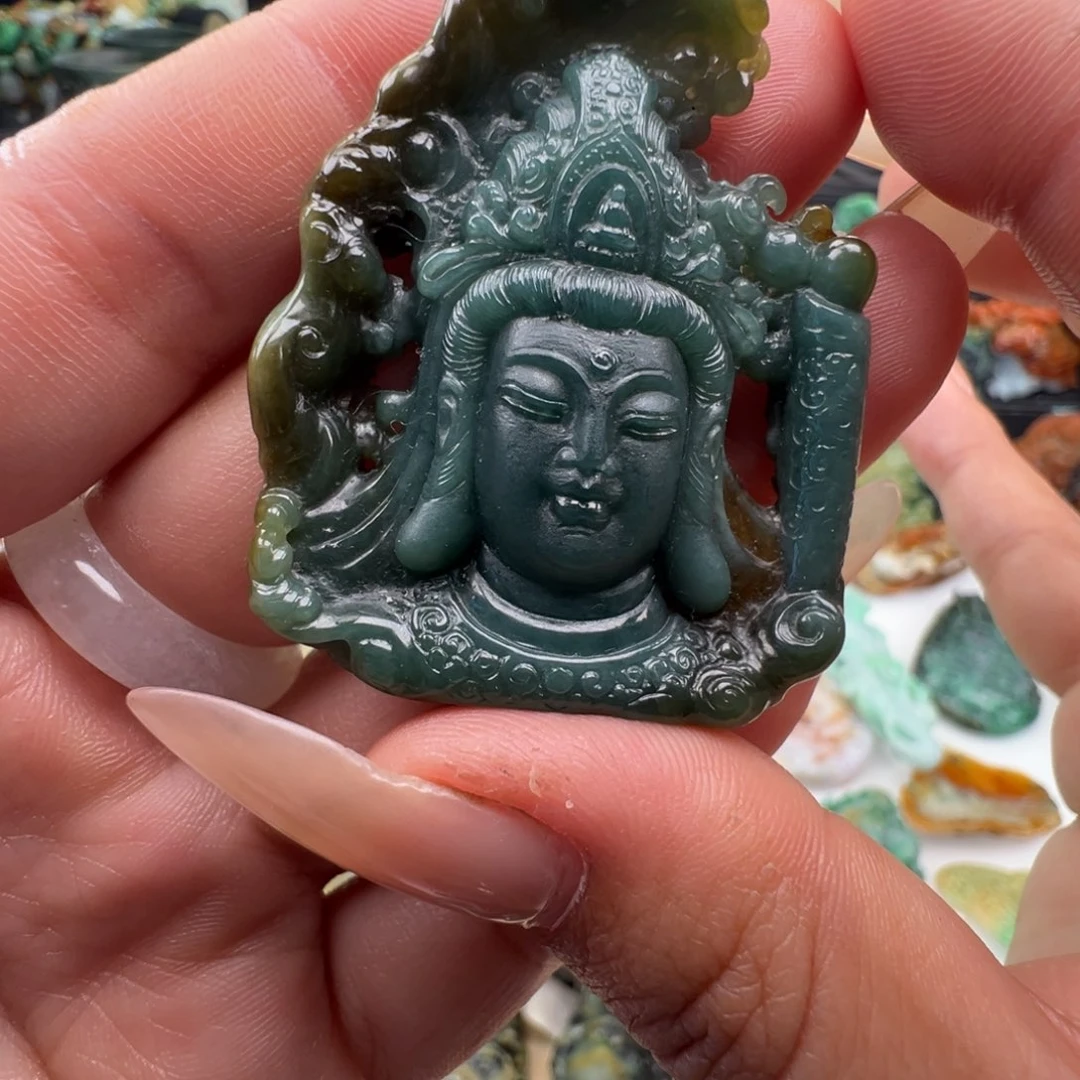 未镶嵌挂件翡翠天然缅甸