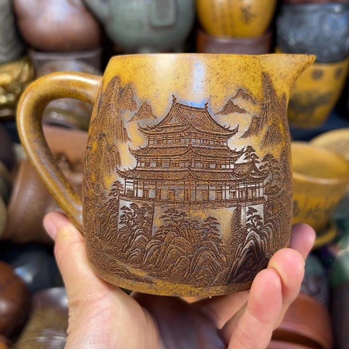 茶杯紫砂宜兴紫杯子