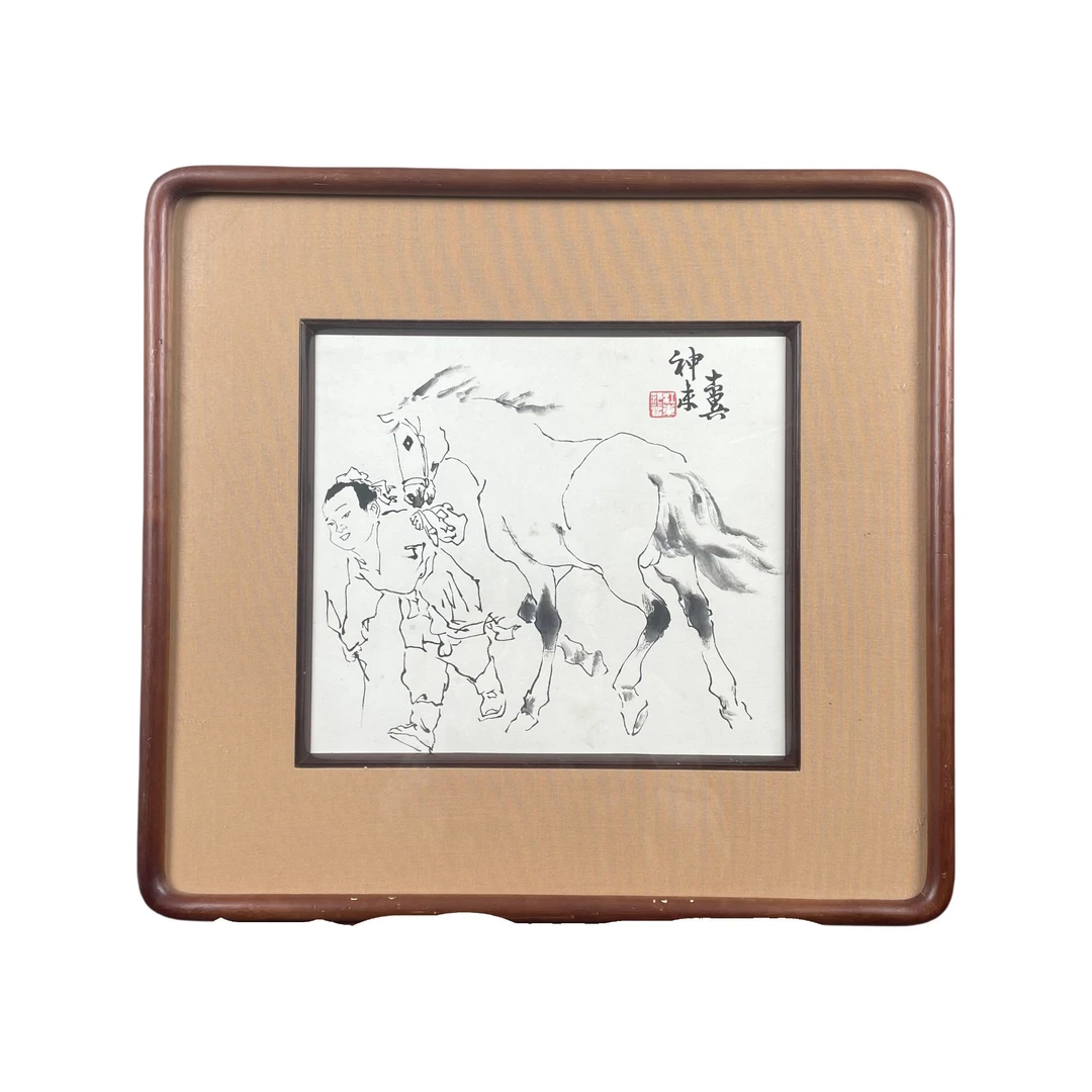 E6范老款人物画框尺寸42*44画心28*26