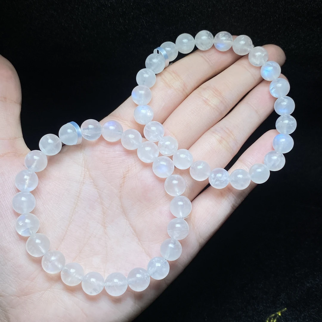 【小北珠宝】月光石单圈手串尺寸约8mm+【多样性发一件】30-WD03X4