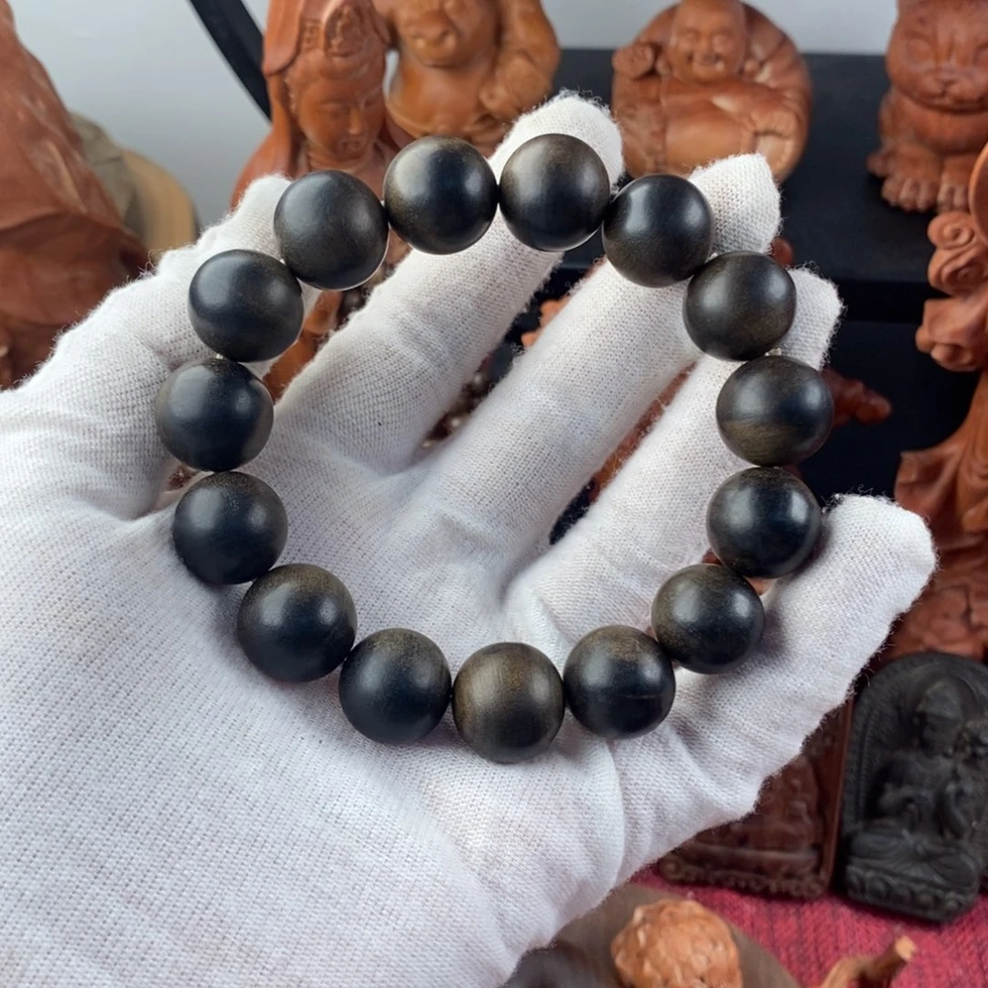 檀香木手串/手链瑕疵老山檀1.4阴沉沉水奶香