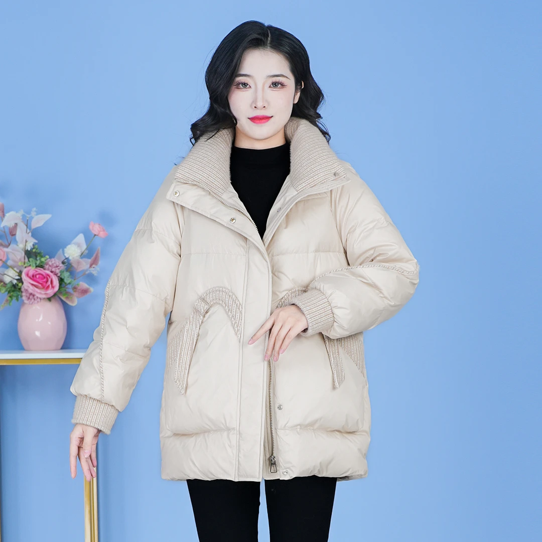 【SJYF5316】2024年秋冬新款时尚洋气宽松保暖加厚休闲显瘦羽绒服