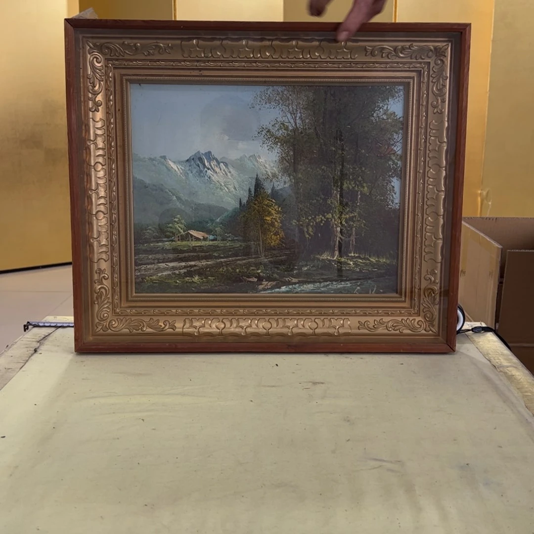 绘画M****E屏风框画茶空间设计