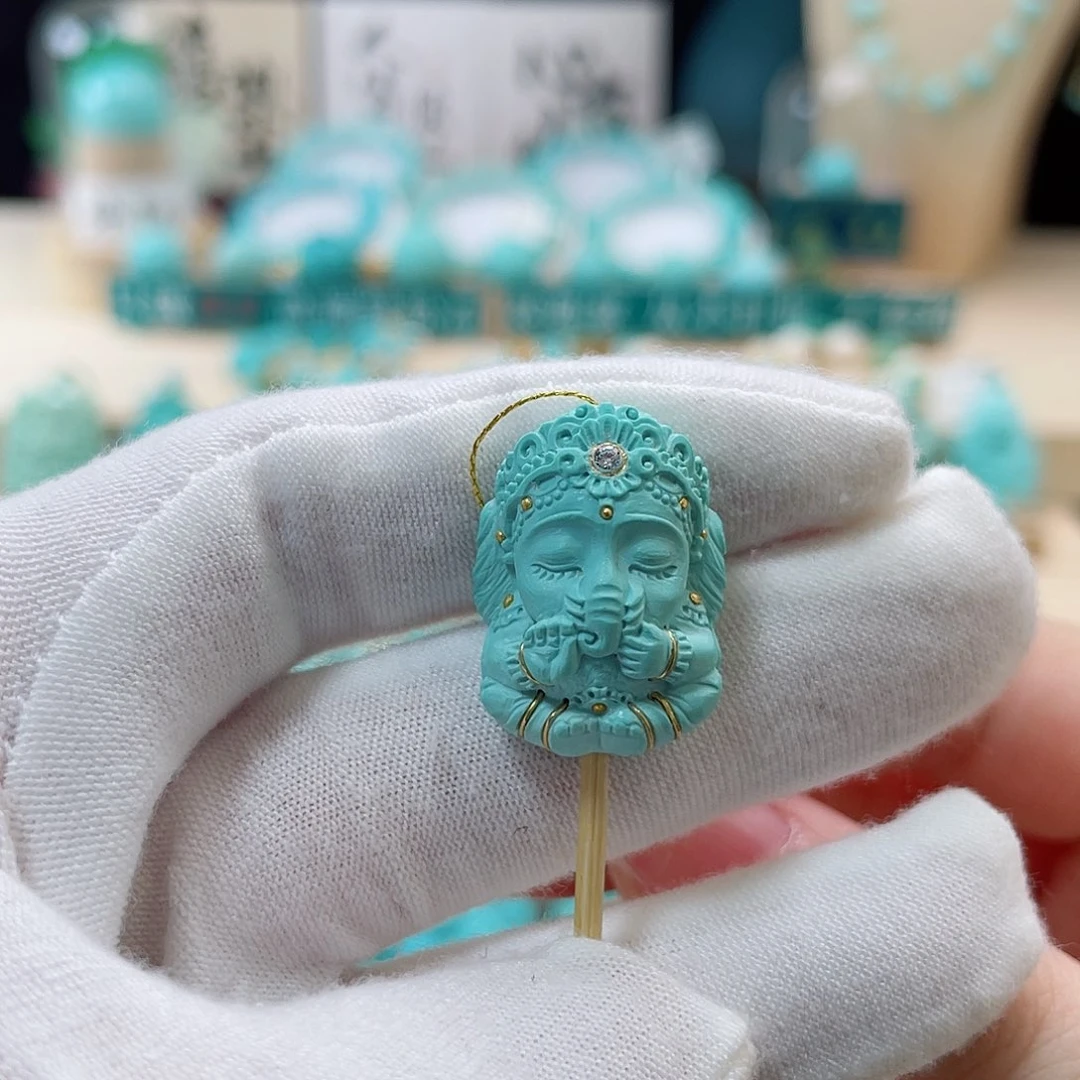 绿松石珠宝奇石未镶嵌