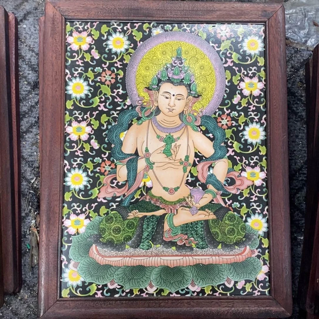瓷片37*28*1景德镇瓷板画柴窑烧制