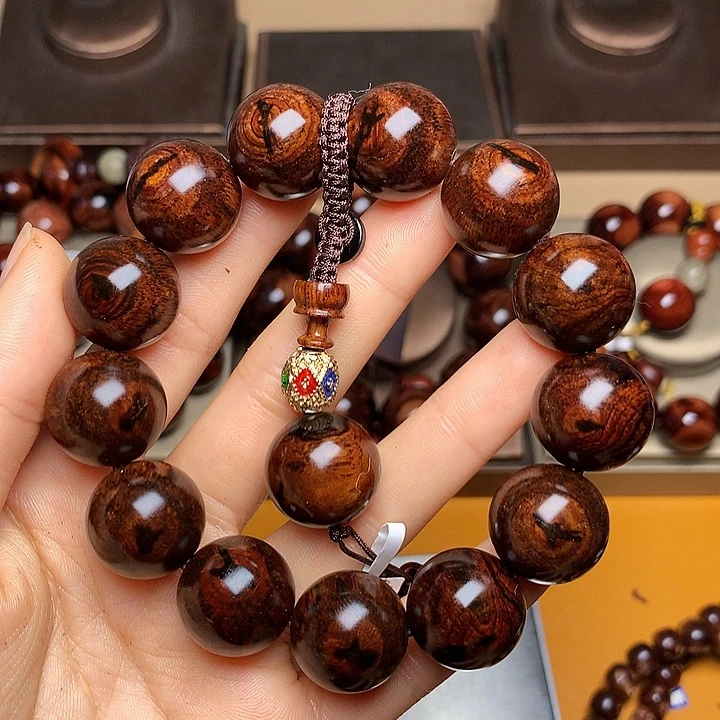 花梨木类手串/手链黄花梨风化料老挝花梨土埋料1.8