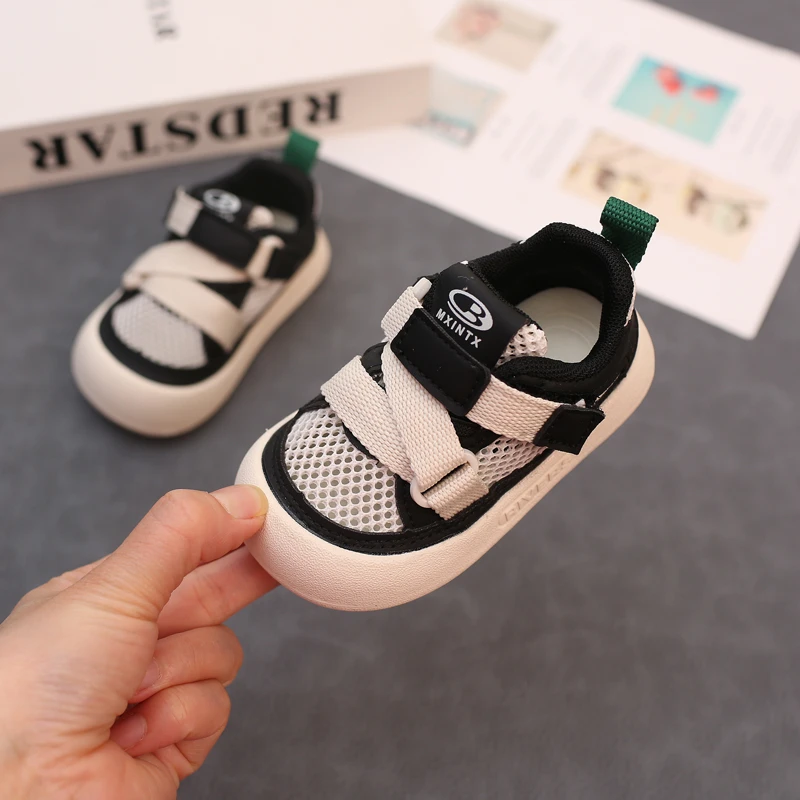 新款宝宝鞋子1-2岁软底单网透气学步鞋男女婴幼儿板鞋休闲