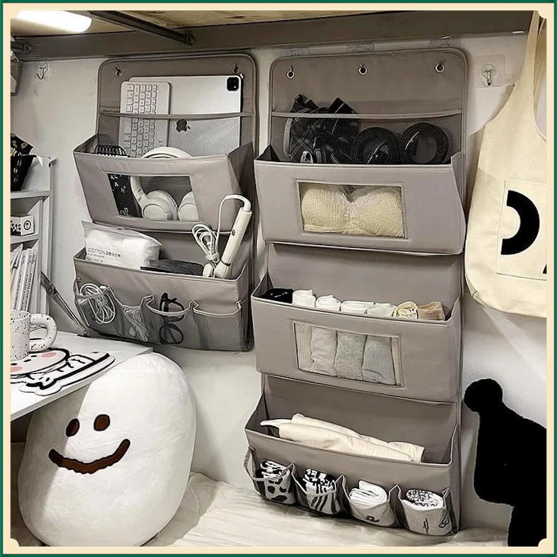 床头置物架SNL挂篮宿舍下铺上铺墙上收纳神器挂袋学生寝室【流水】