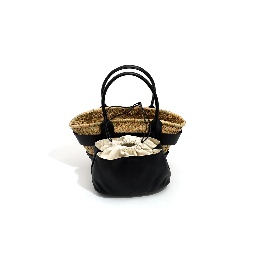 设计师原创夏季休闲百搭时尚简约旅游度假编织包（有内袋）842T011