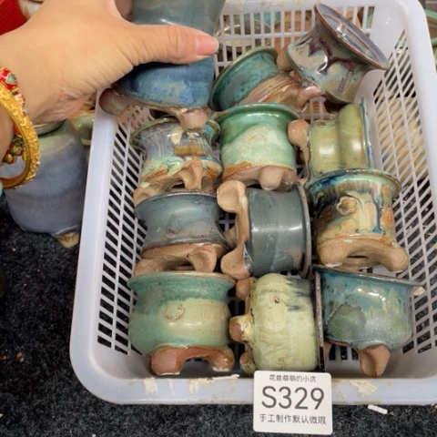 紫砂花盆微瑕329口径5厘米左右