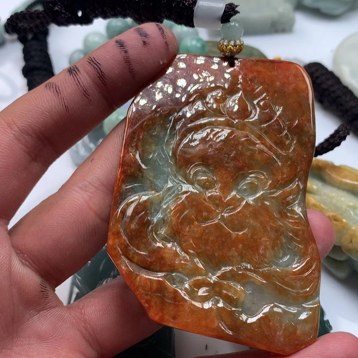 颈饰未镶嵌翡翠保真天然a货翡翠