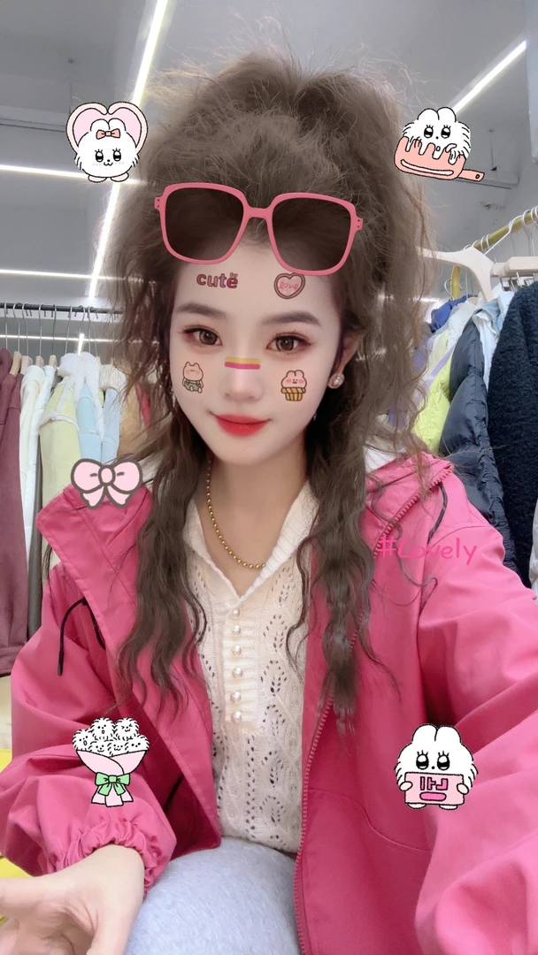 50到99果果家新款红色白点点毛衣