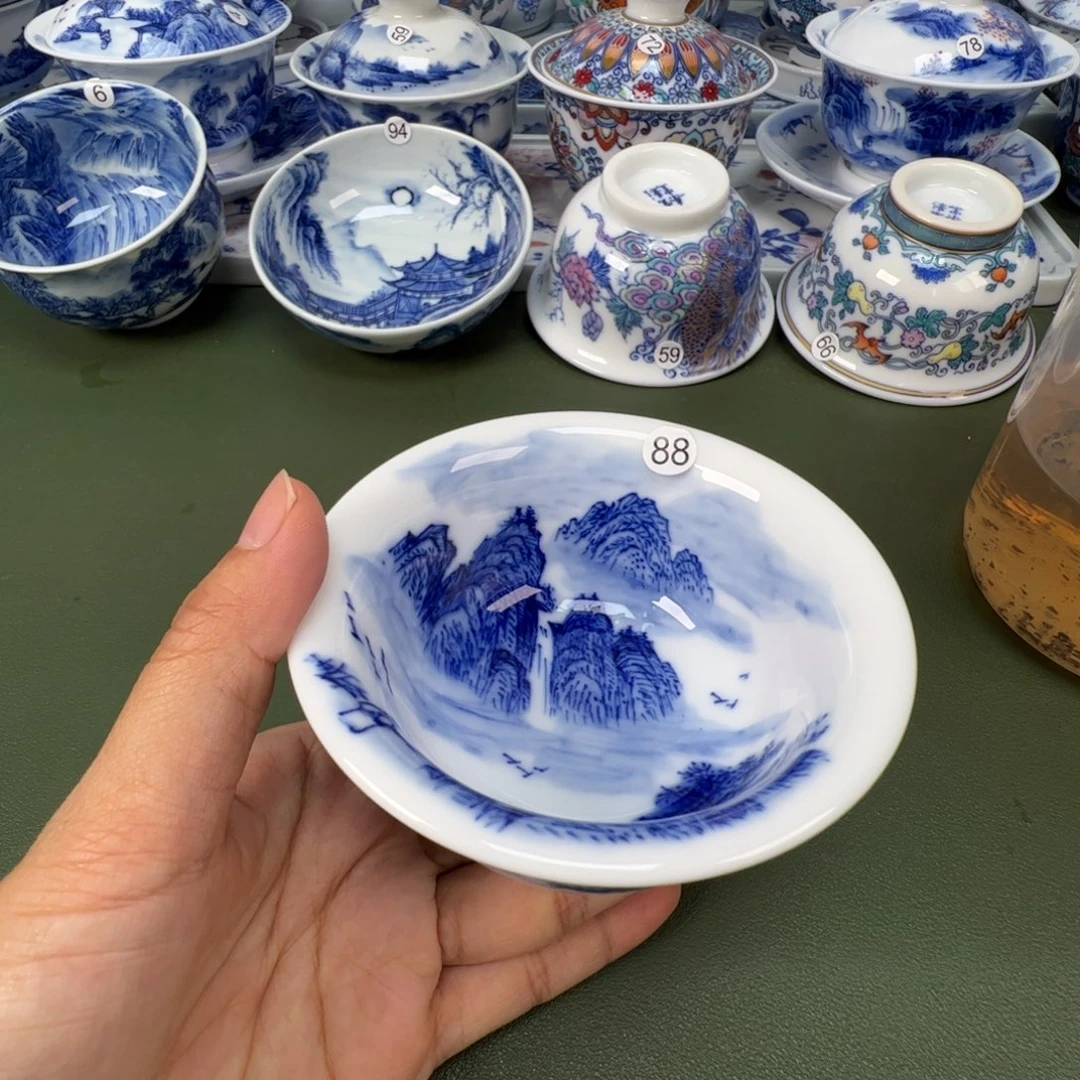 景德镇纯手工纯手绘茶具木木88