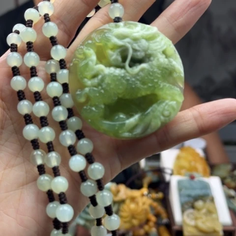 岫玉挂件未镶嵌挂件