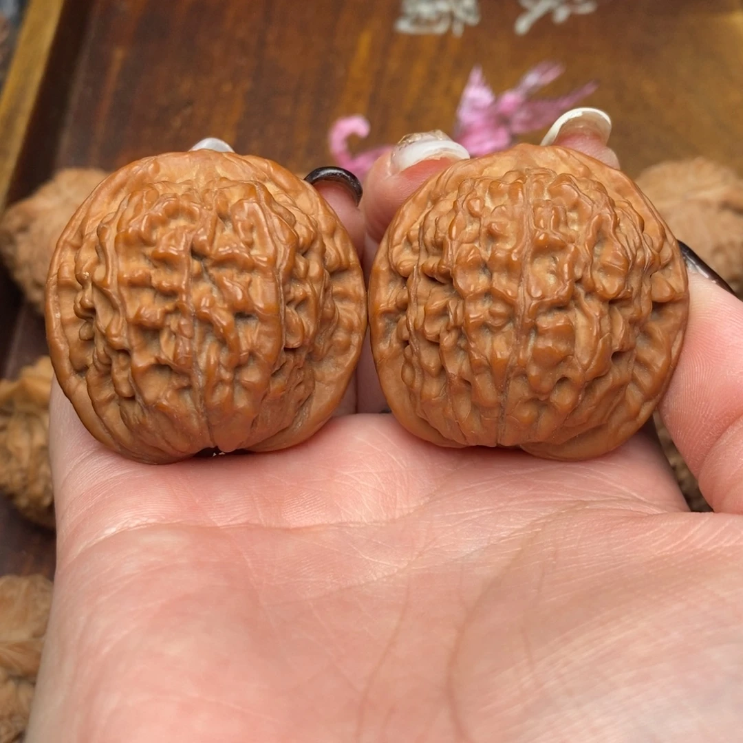 文玩核桃把件莲花41 S17号