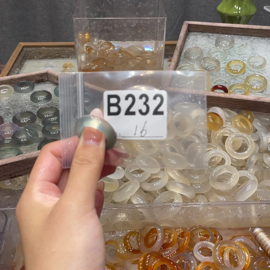 玛瑙/玉髓未镶嵌戒指232