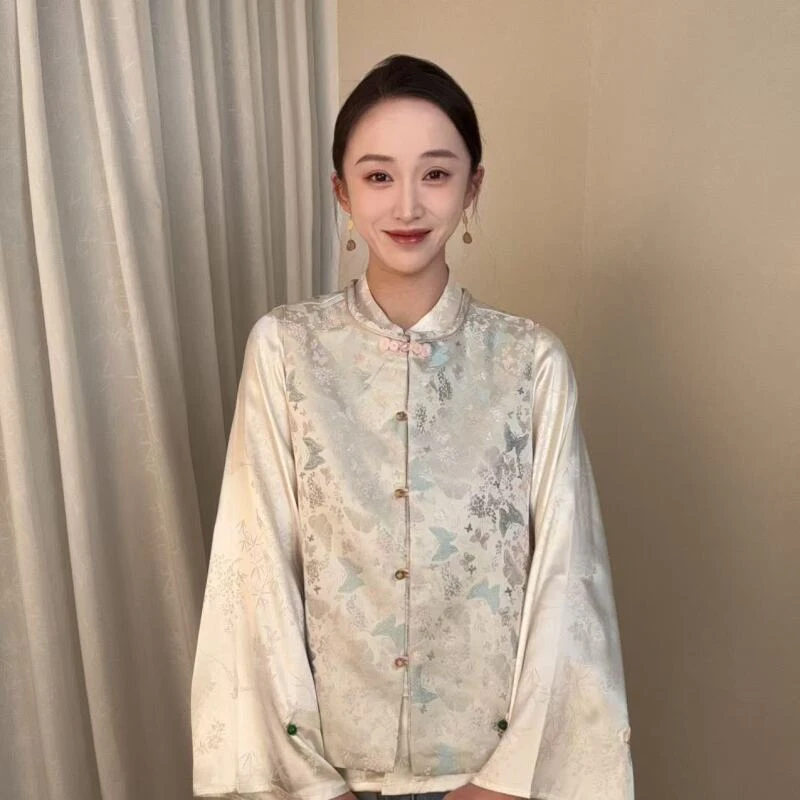 【蝶舞】2025春新款新中式国风织金宋锦马甲TYG-168