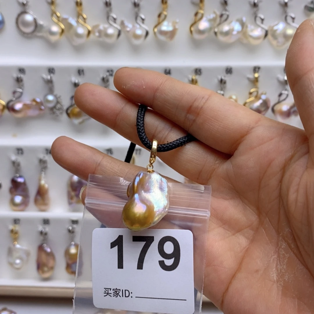 淡水珍珠颈饰银S925镶嵌179